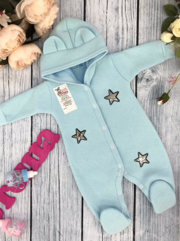 Купить оптом 218. Комбинезон ясельный, хлопок 65%, 35% ПЭ, футер с начёсом 62.68,74 в Абакане